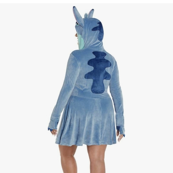 NWT Spirit Halloween Lilo & Stitch Adult Stitch Dress Costume Medium - Picture 3 of 5